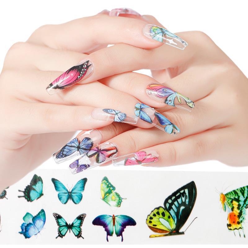 Nail Butterfly Laser Star Transfer Paper