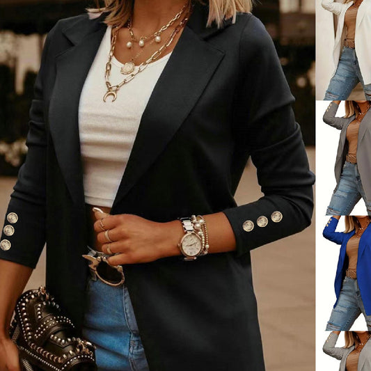 Women's Clothing Fashion Tops Coat Suit Long Sleeve