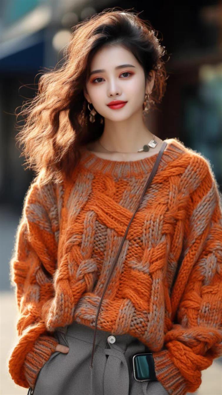 Loose Top Temperament Sweater for a Relaxed Fall and Winter Look