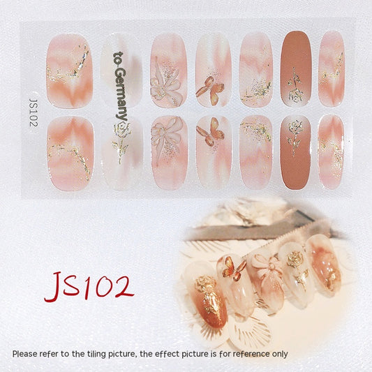 Crystal Glass Nail Sticker with Three-Dimensional Craft for Stunning Nail Art Effects.