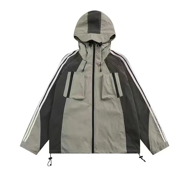 Loose Fit Waterproof Shell Jacket Coat for Women