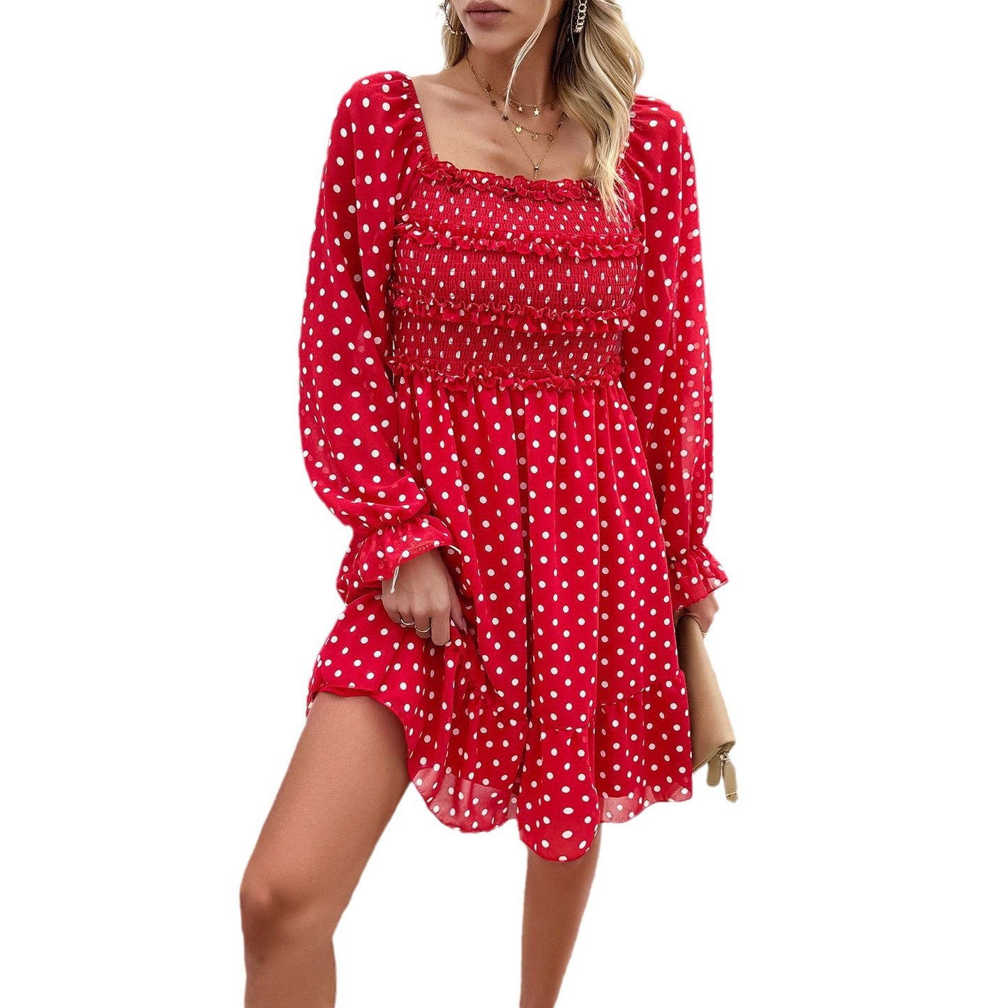 Lady Temperament Polka Dot Dress