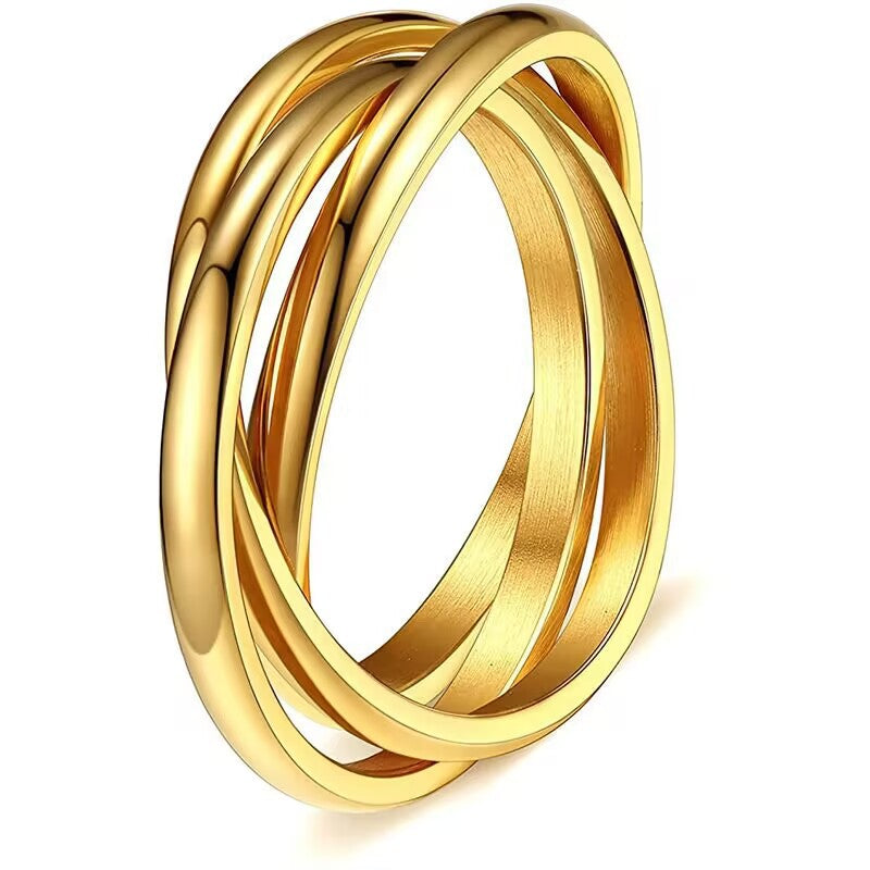 Women's Fashion Simple Titanium Steel Ring