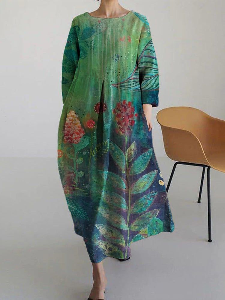 3D Printing Crafts Short Sleeve Women's Dress