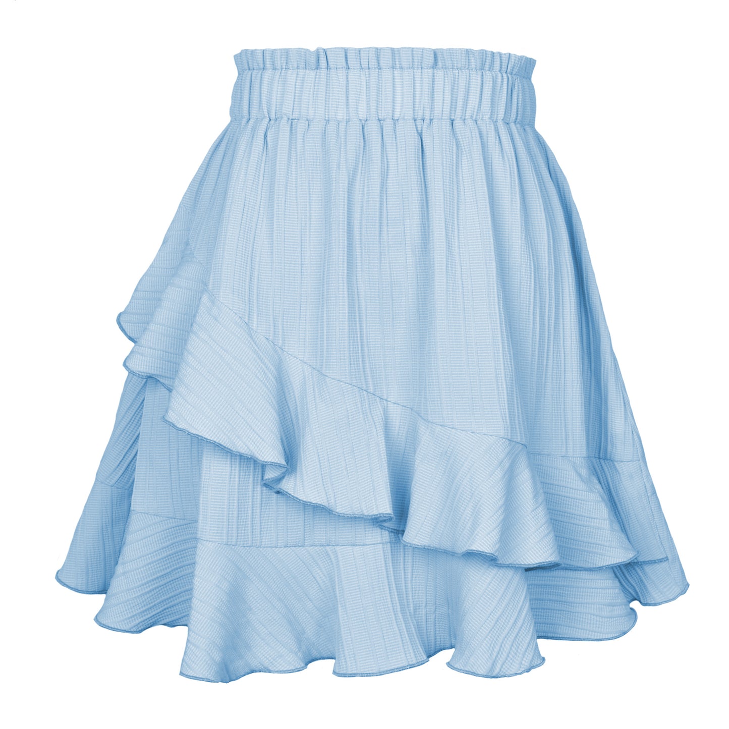 High Waist Ruffled Skirt for Women