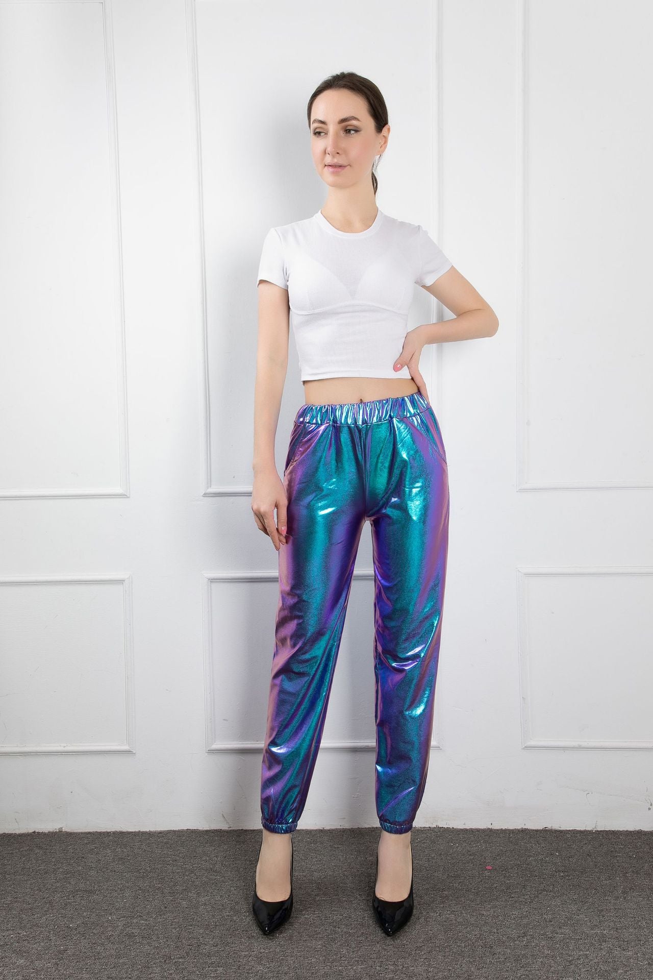 Street Hip-hop Party Shiny Fancy Trousers