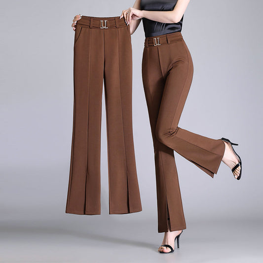 High-Waist Slimming Bell-Bottom Pants for Women