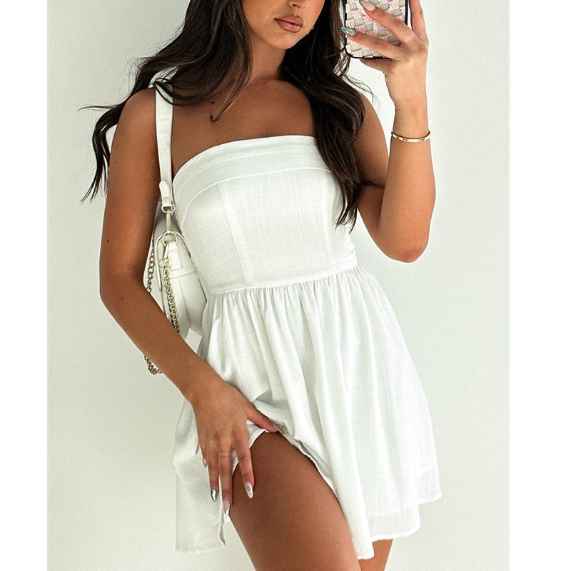 Women's Short Tube Top Dress Summer