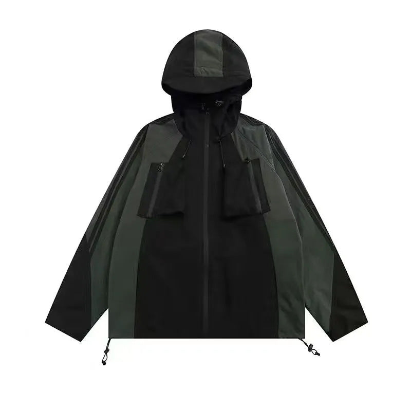 Loose Fit Waterproof Shell Jacket Coat for Women