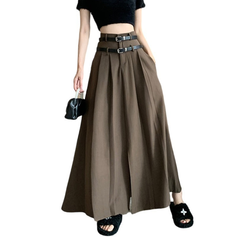 Women's New High-Waist Slimming Pleated Skirt