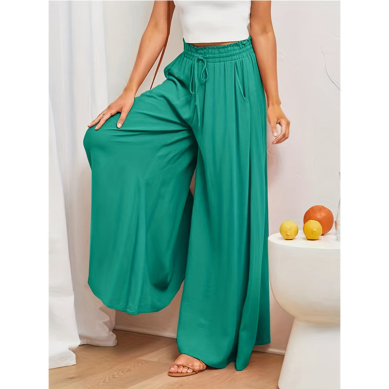 Women's Casual Trousers Solid Color