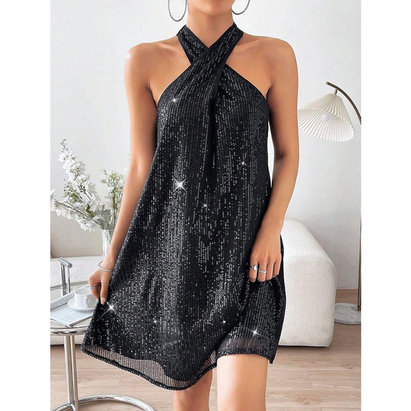 Women's Fashion Elegant Halter Dress