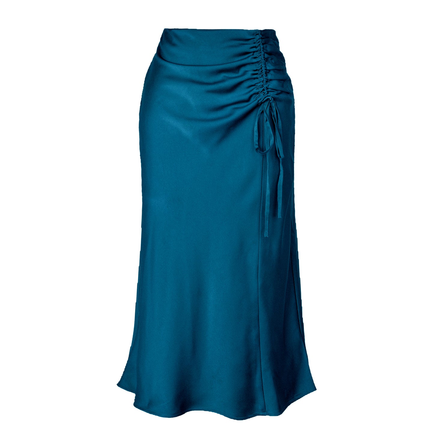 High Waist Slimming Skirt for Women with Zipper Detail