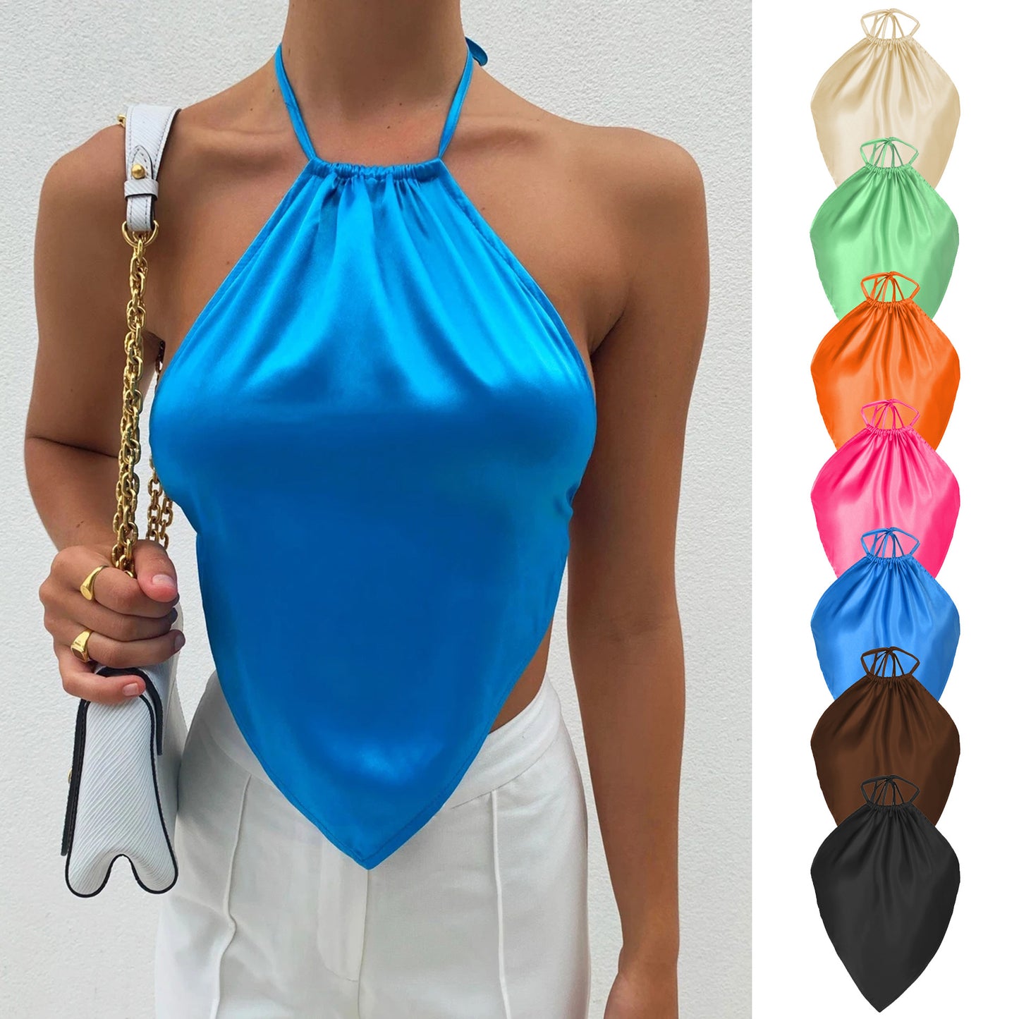 Halter Apron Sling Small Top for Women