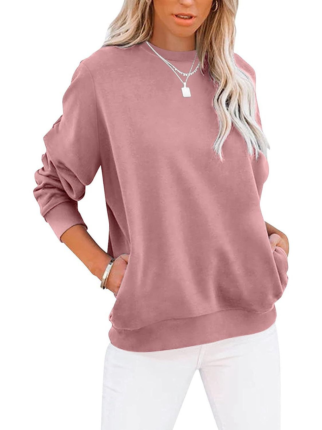 Round Neck Sports Long-sleeved Top: Women's Casual Fashion