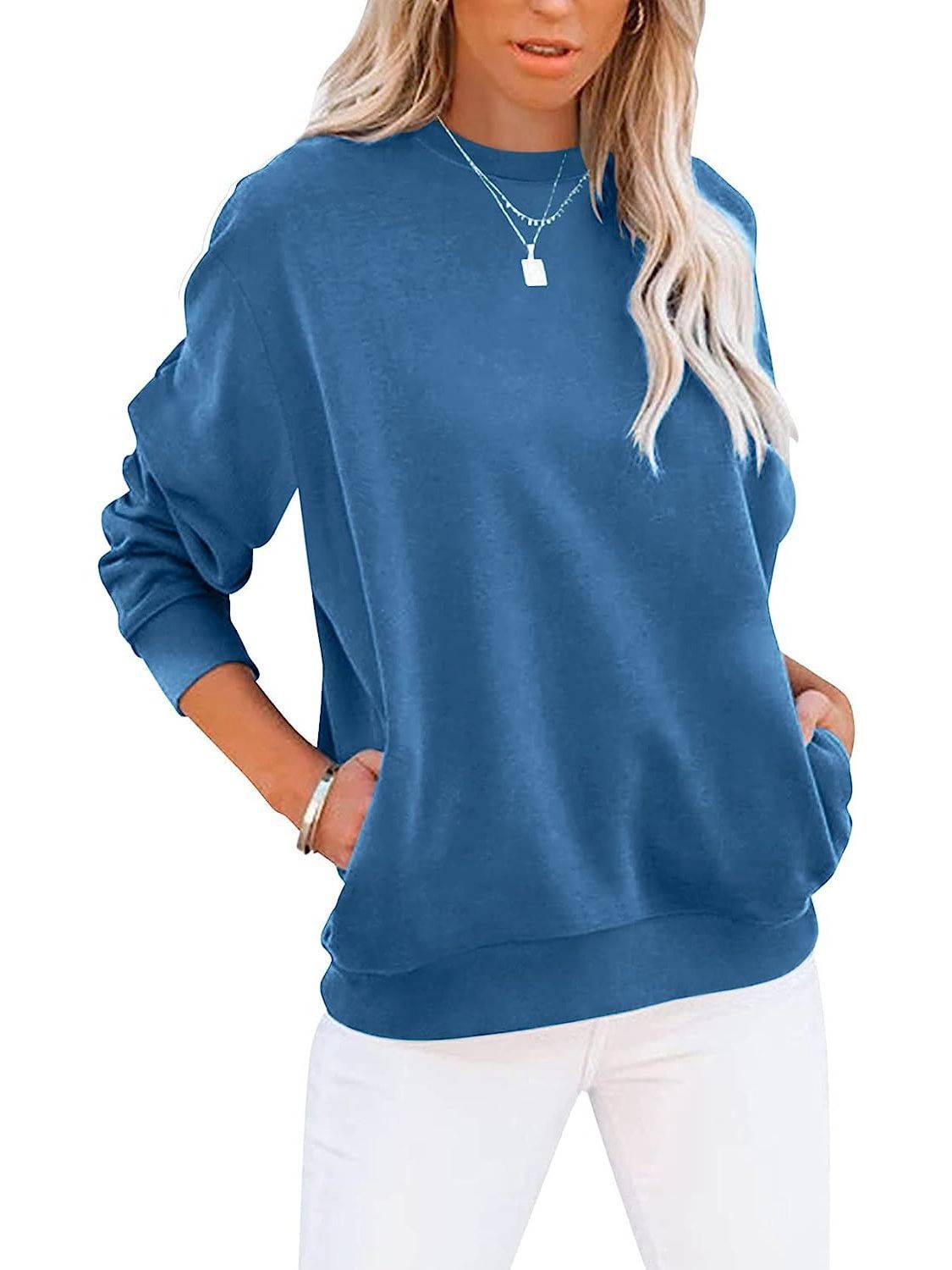 Round Neck Sports Long-sleeved Top: Women's Casual Fashion