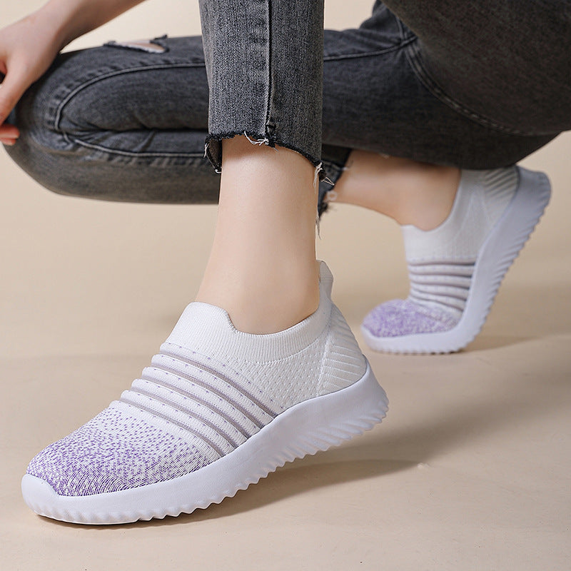 Women's Light Soft Bottom Casual Cool Breathable Comfortable Mesh Sneaker