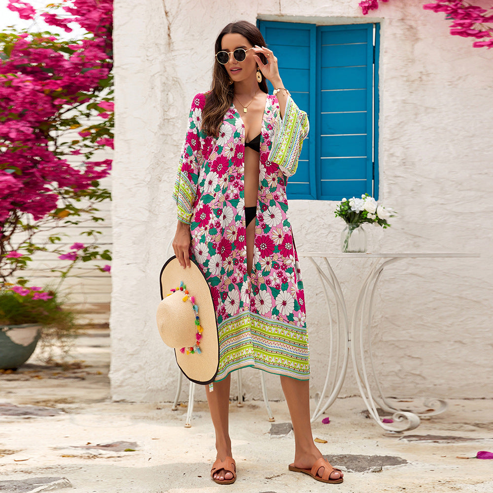 Bohemian Beach Dress For Vacation Women