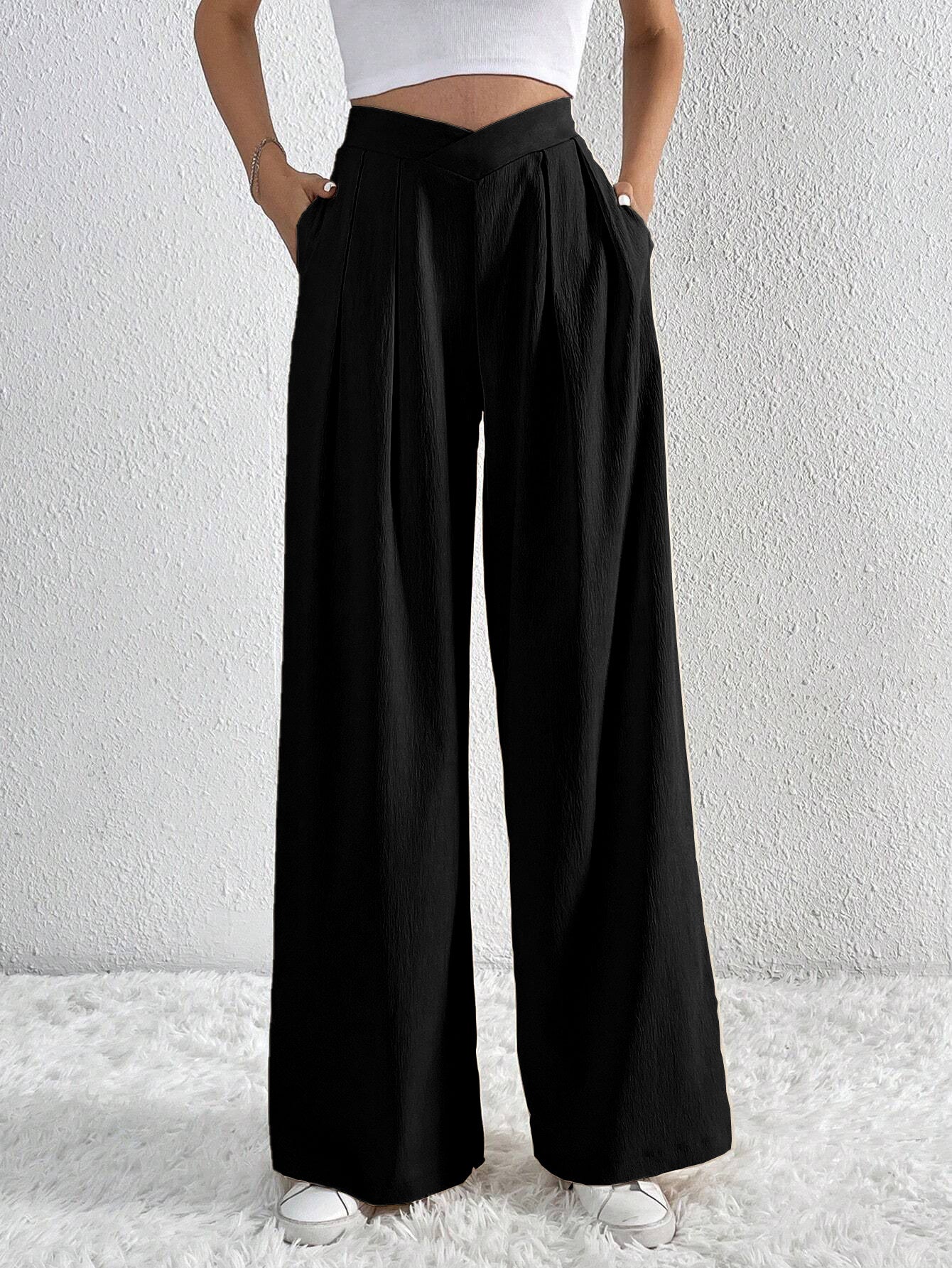 Women's Casual Loose-Fit Wide-Leg Trousers