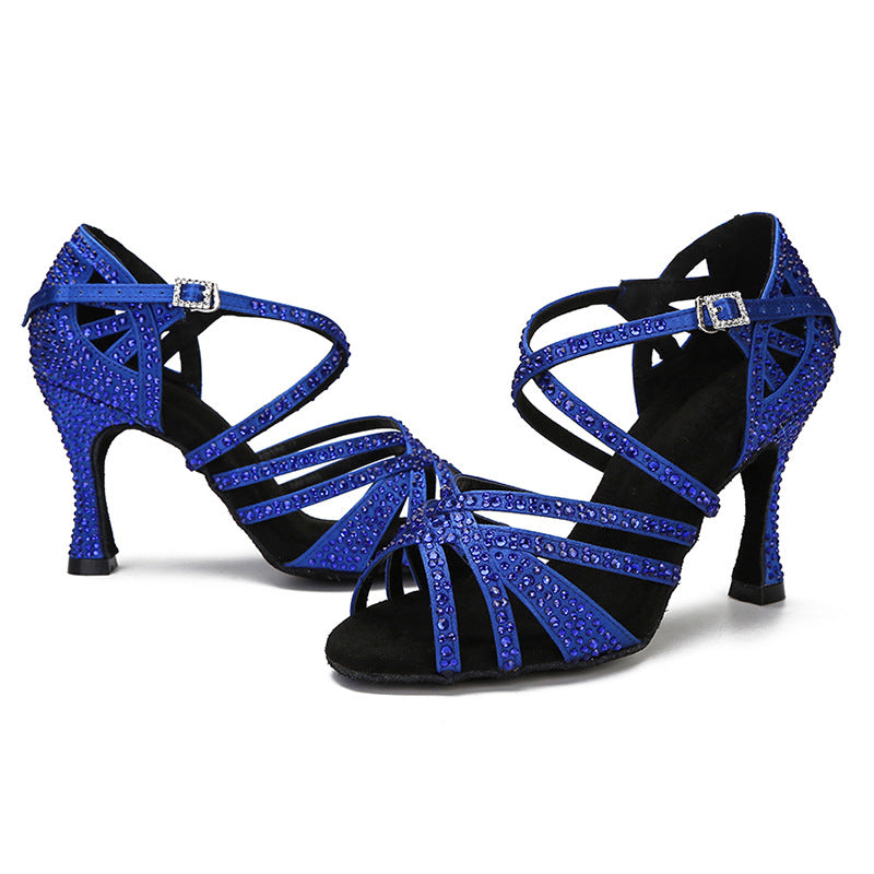 Diamond High Heels and Soft-Soled Dance Shoes for Women