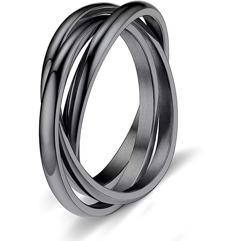 Women's Fashion Simple Titanium Steel Ring