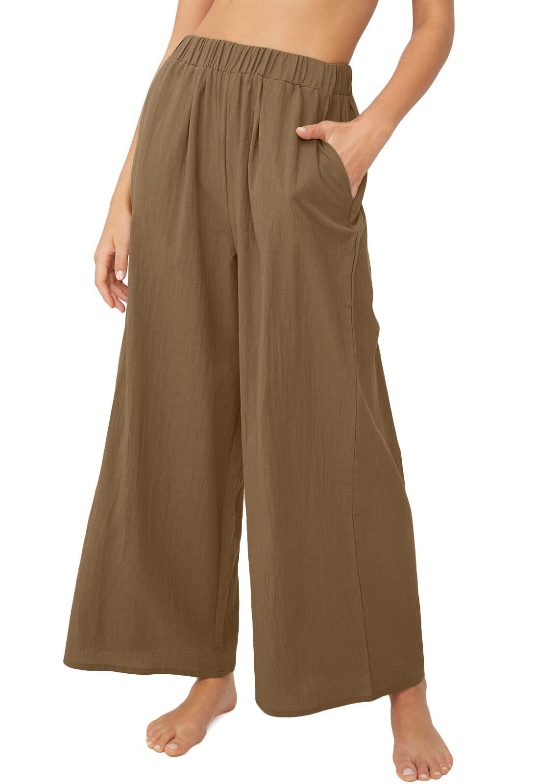 Fashionable High Waist Wide-Leg Trousers for Women