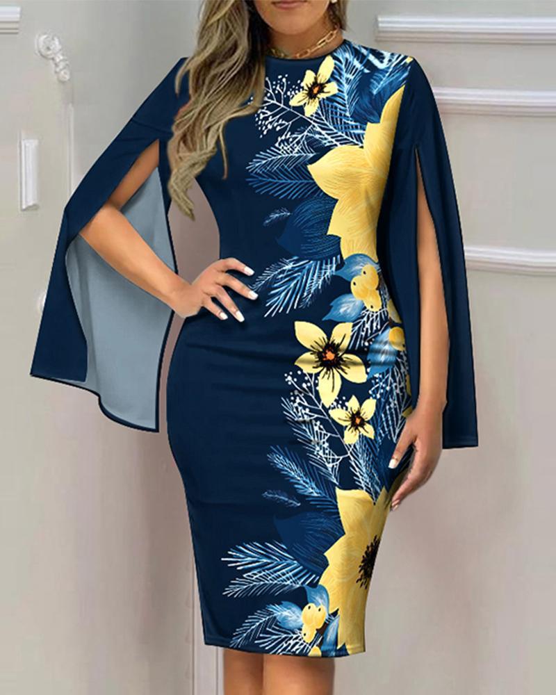 Chic Women's Printed Dress with a Touch of Fashionable Elegance