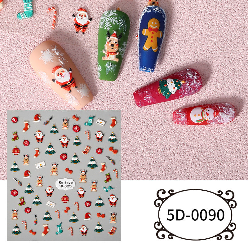 Christmas Nail Stickers Emblema