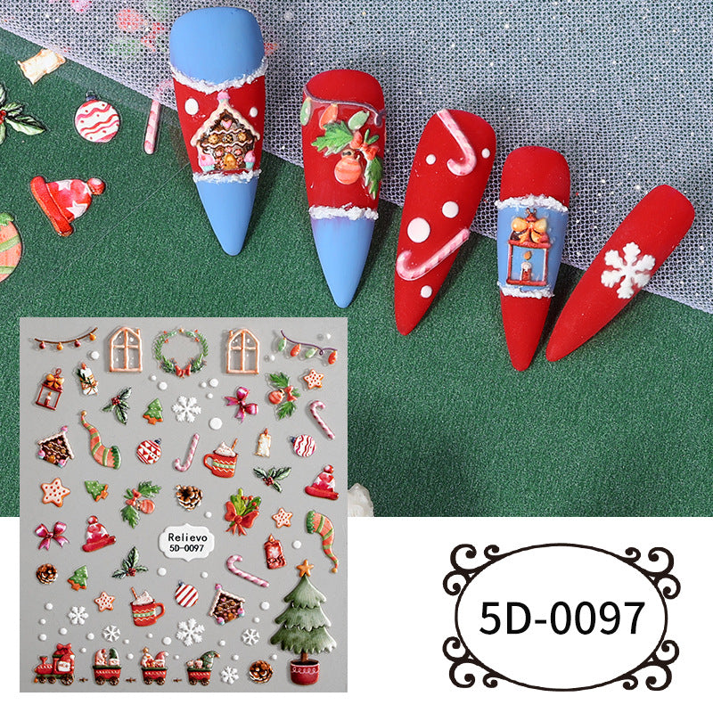 Christmas Nail Stickers Emblema