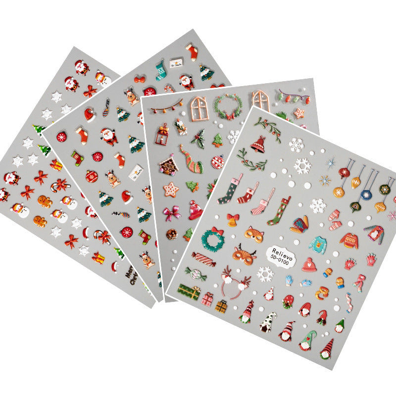 Christmas Nail Stickers Emblema