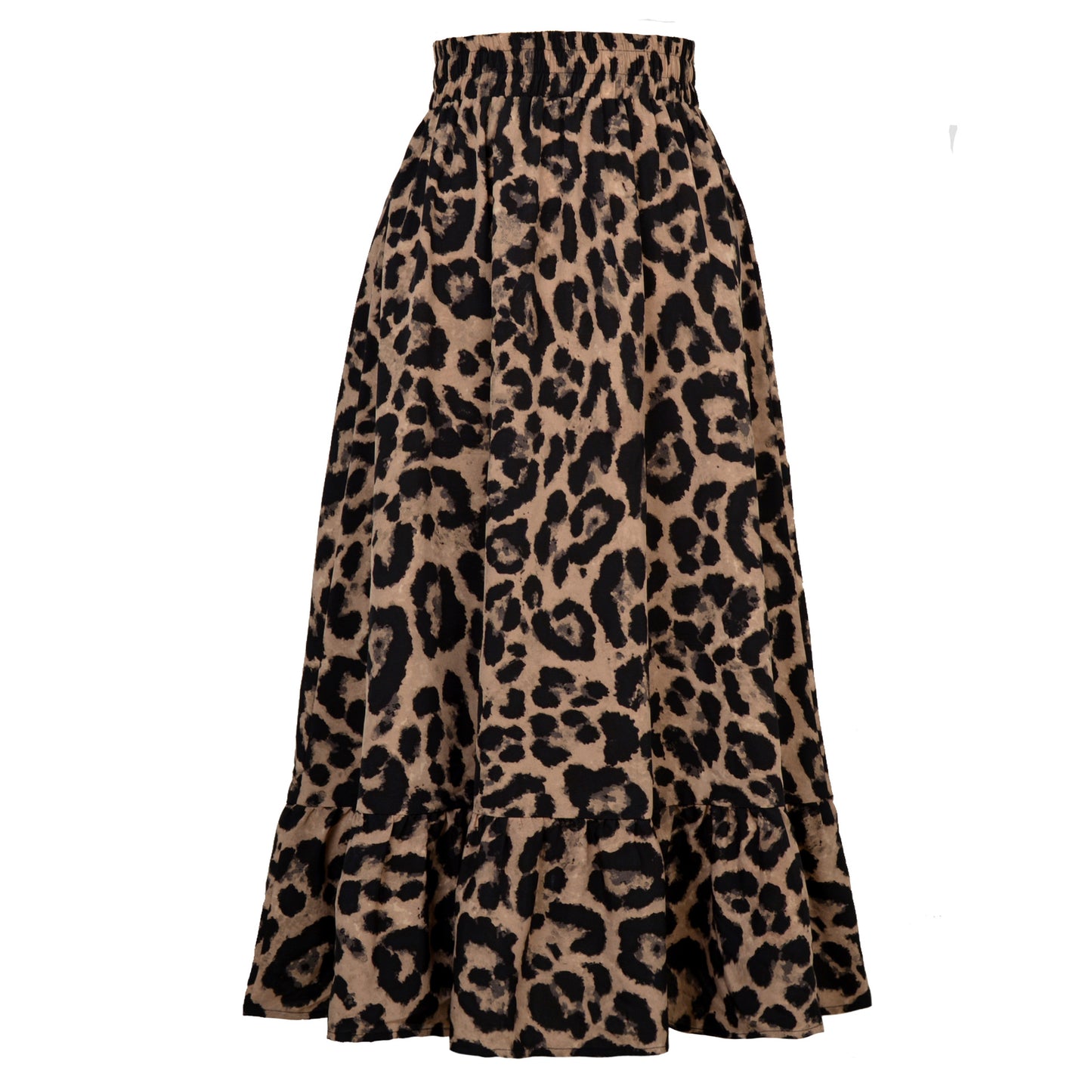 Leopard Print High Waist Skirt for Women