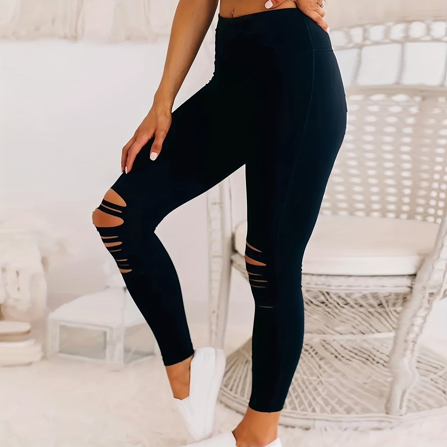 Stretchy Yoga Pants for Sports and Workouts