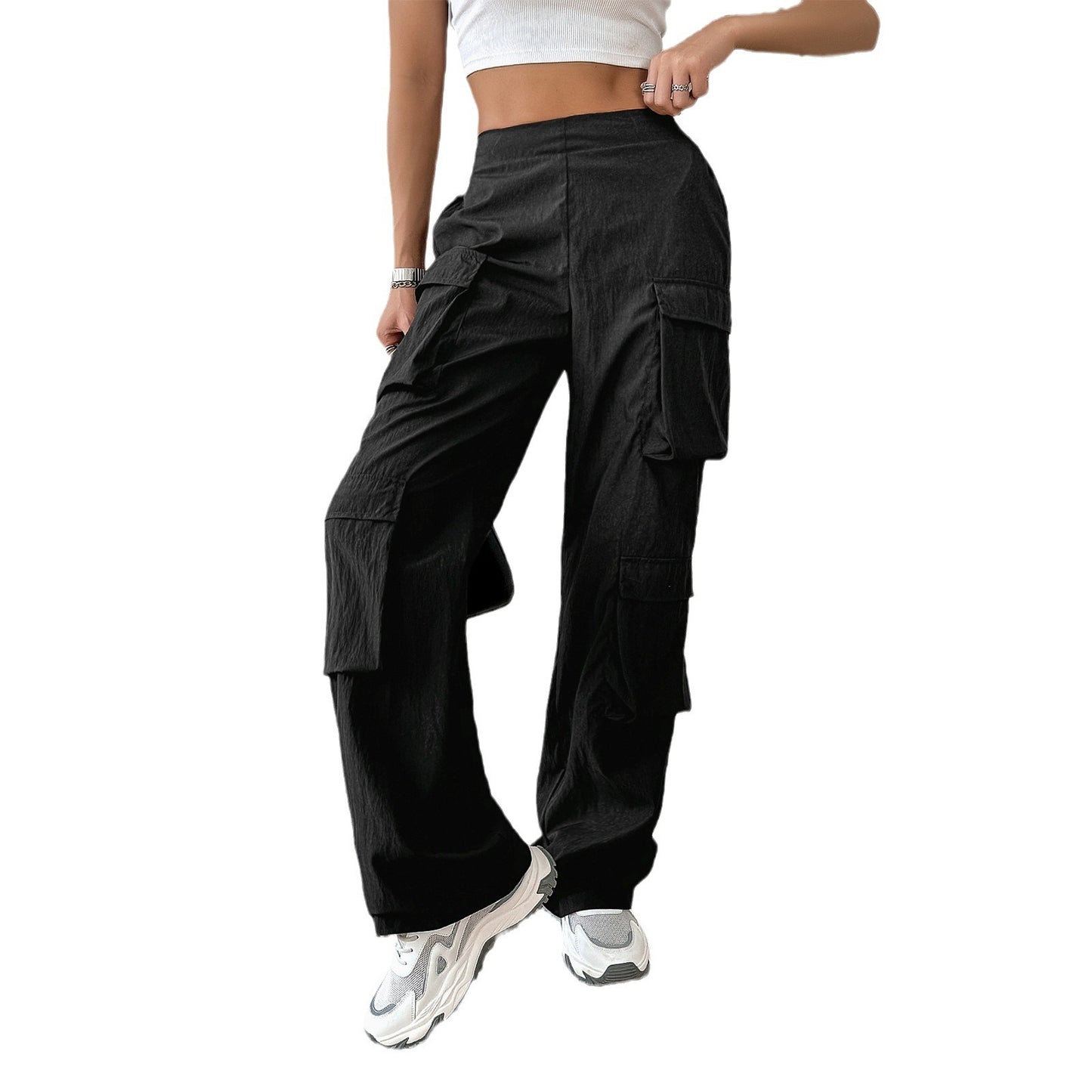 Women's Casual Solid Color Sweatpants: Fashionable Trousers