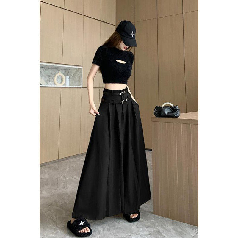 Women's New High-Waist Slimming Pleated Skirt