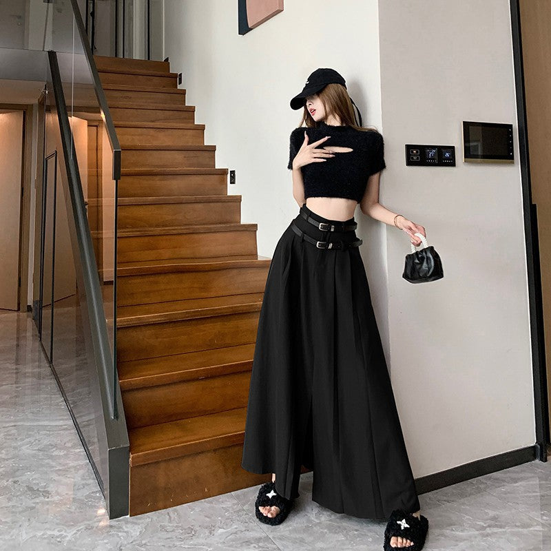 Women's New High-Waist Slimming Pleated Skirt