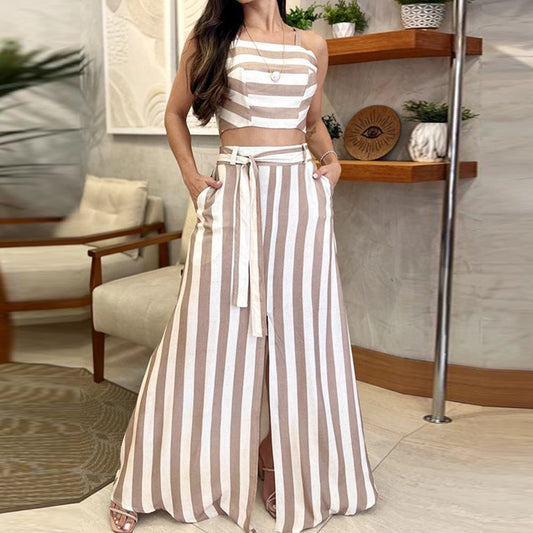 Younger Skirt Suit for Women Striped Print