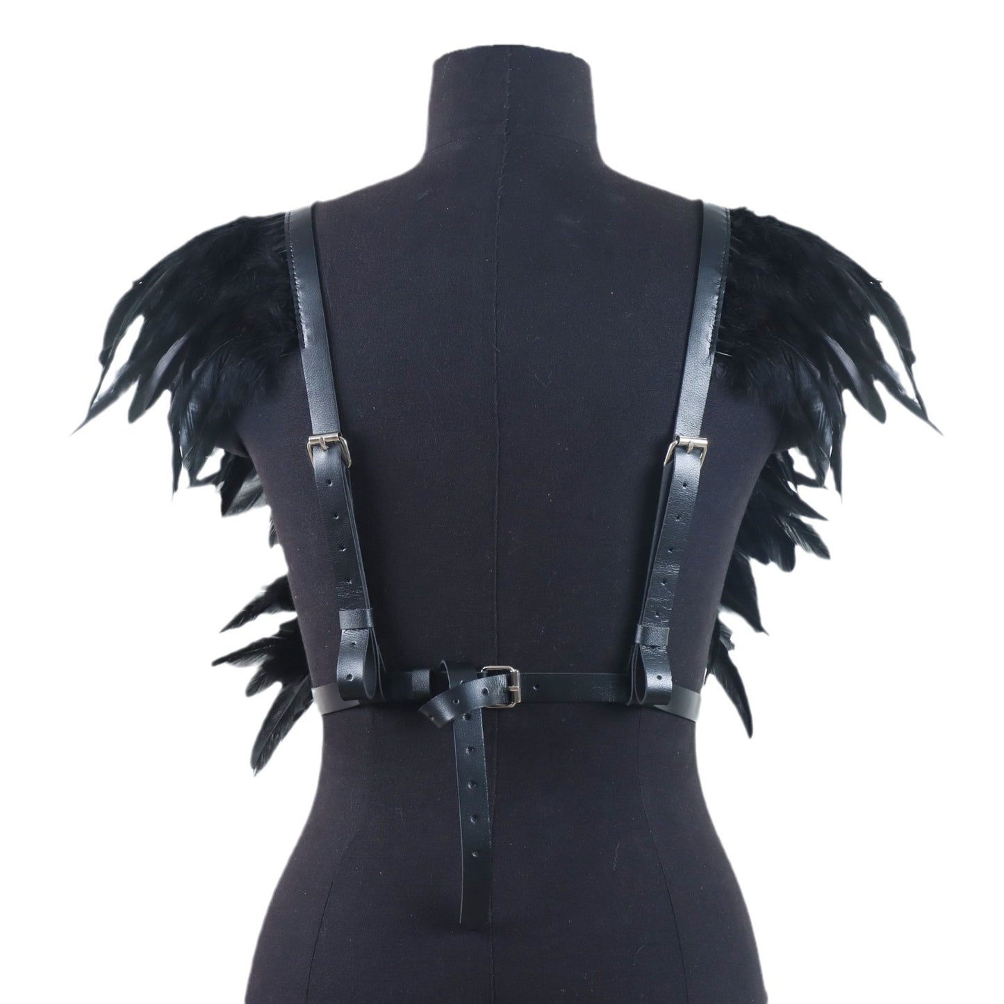 Fashion Vintage Feather Leather Shawl