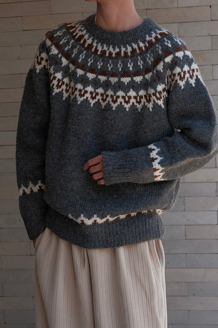 Retro Contrast Color Knitwear Sweater