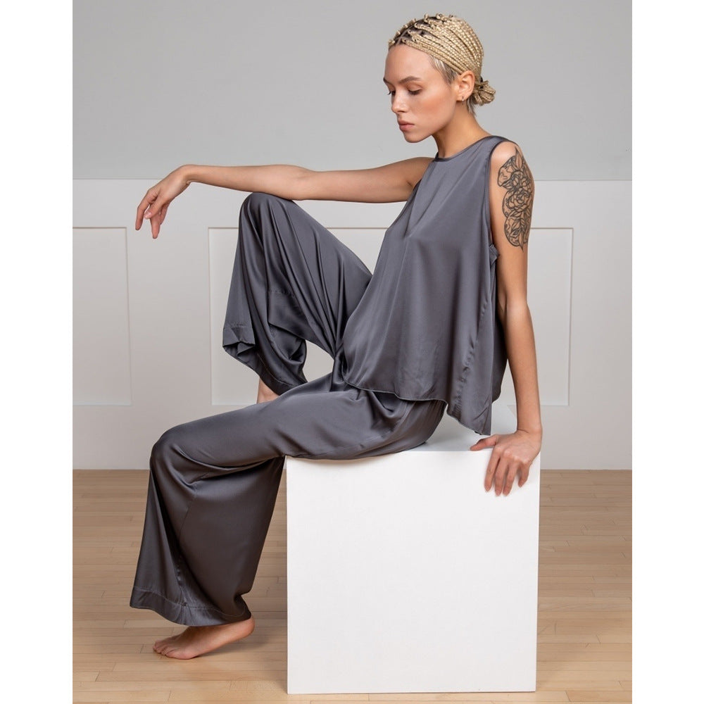 Minimalist Vest and Trousers Pajama Set, Perfect for Women's Fashion Comfort