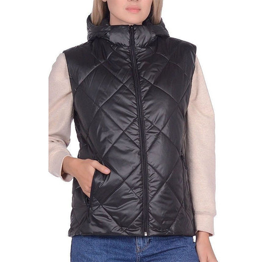 Zipper Vest with Polo Line Stand Collar for a Stylish Look