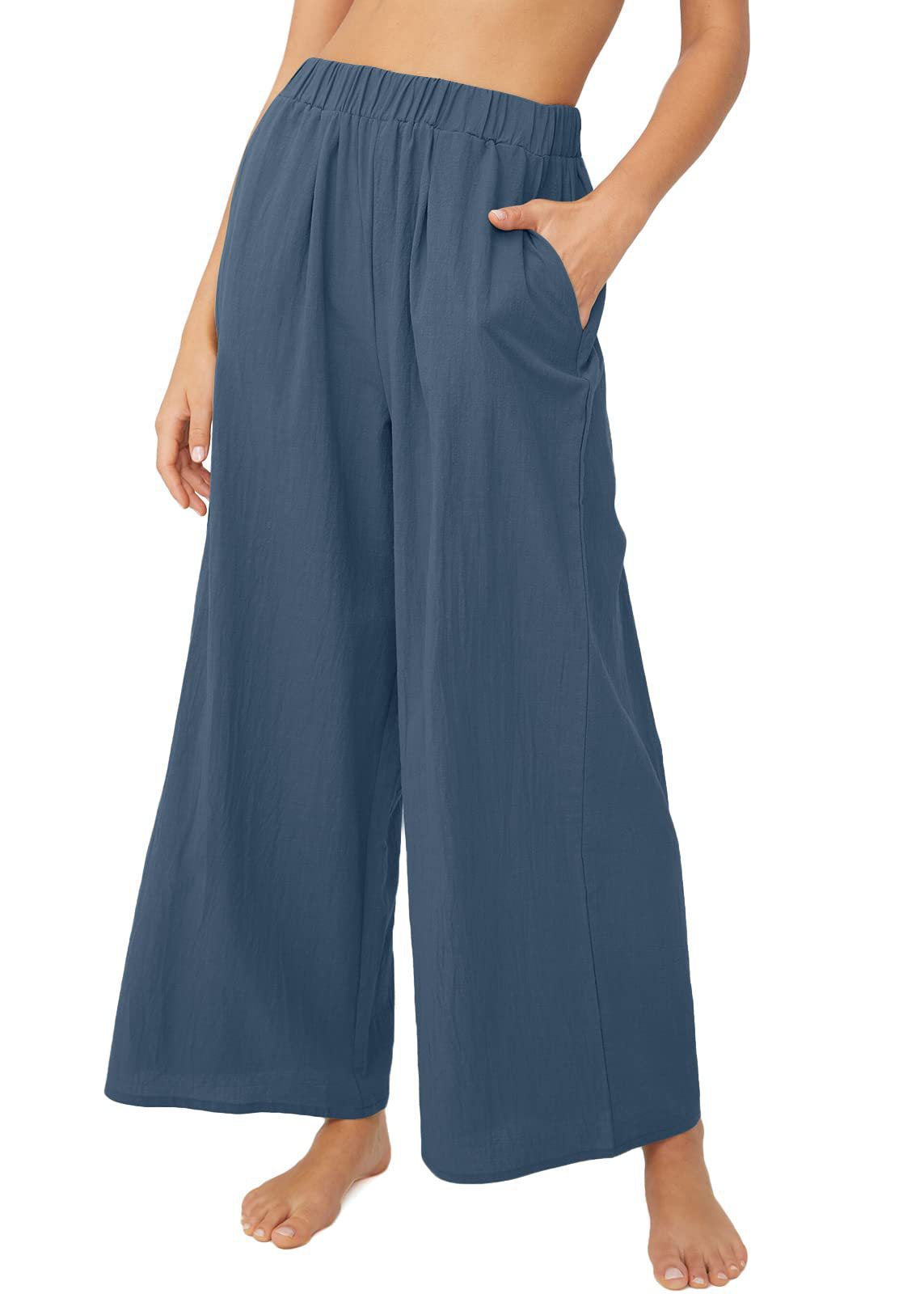 Fashionable High Waist Wide-Leg Trousers for Women