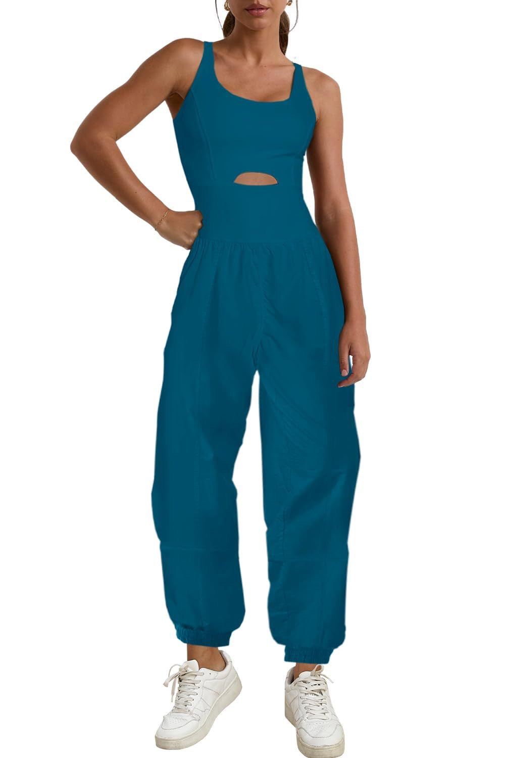 Sleeveless Sports Suit Jumpsuit for Women