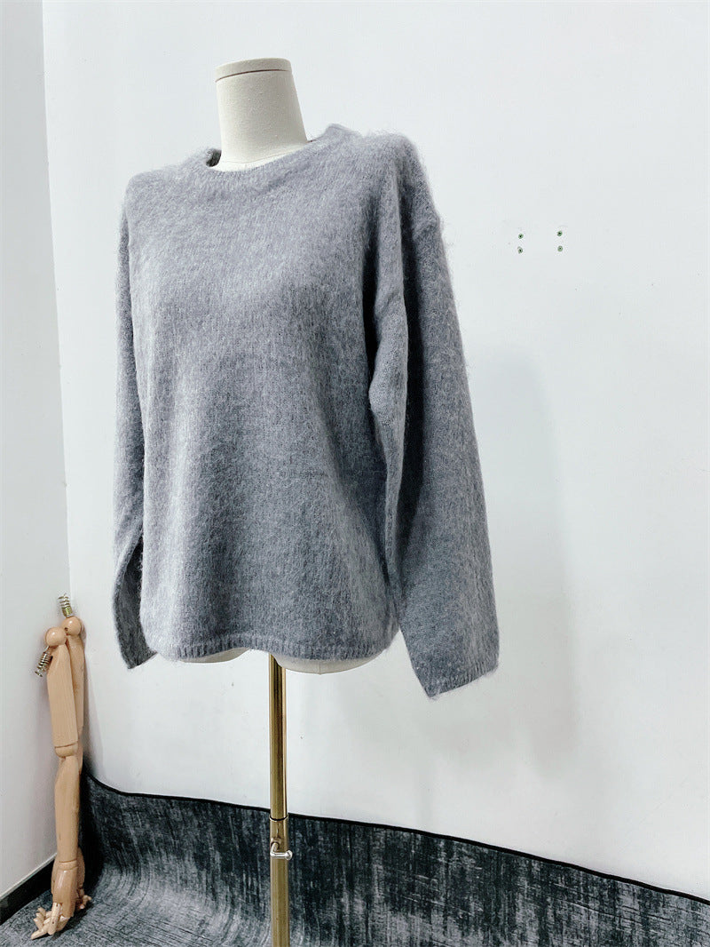 New Casual Laid-Back Knitted Top for Autumn and Winter