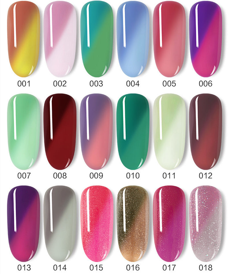Durable and Waterproof Temperature-Changing Nail Polish in Popular Colors