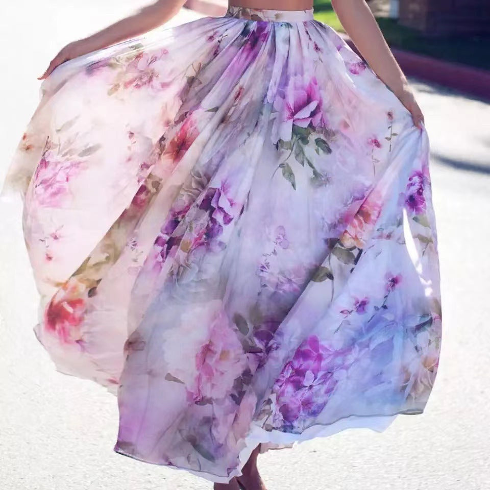 Women's Elegant Bohemian Swing Printed Dress