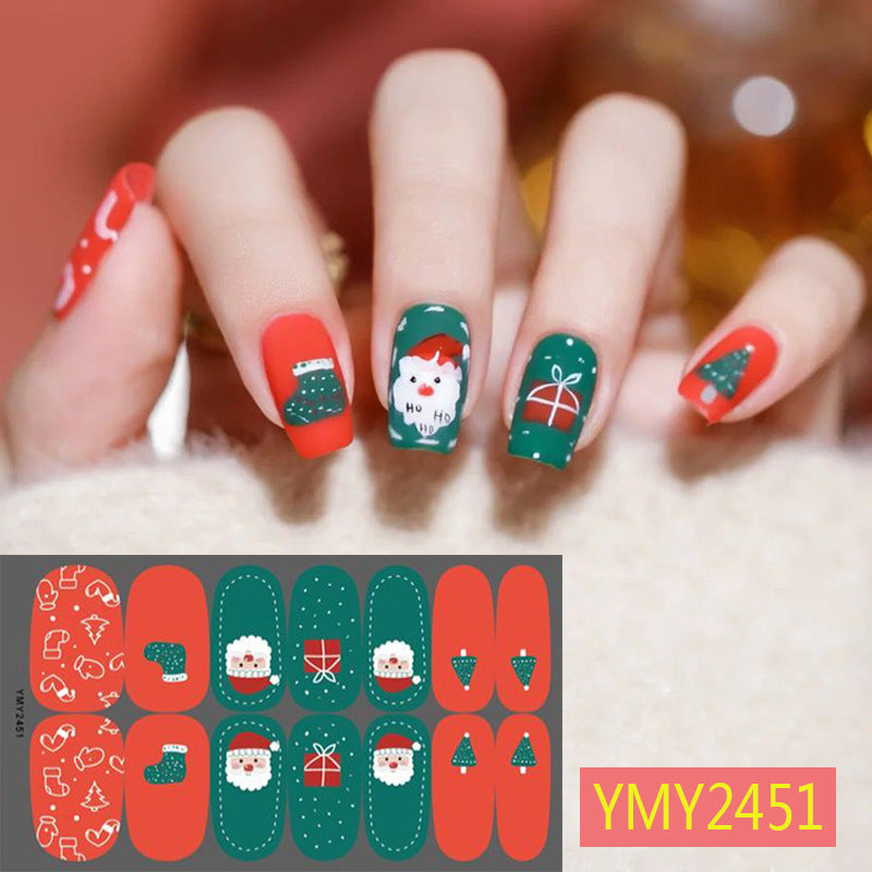 Manicure Christmas Ultra-thin Strap Adhesive Nail Sticker