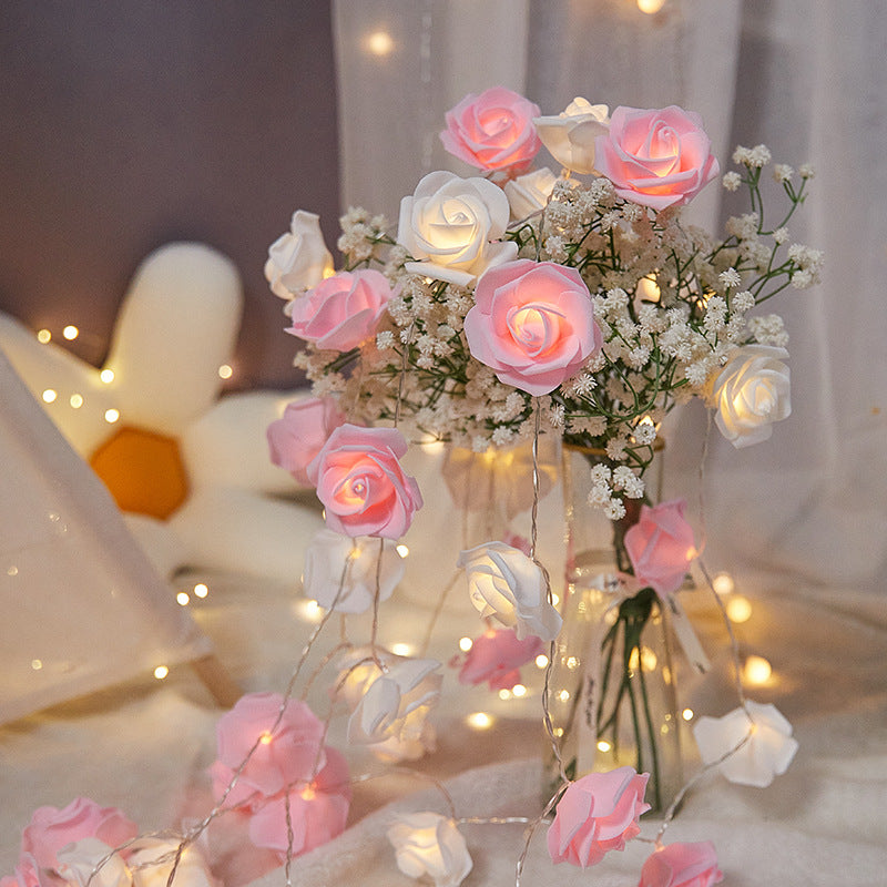 Indoor LED Rose Small Colored Lights