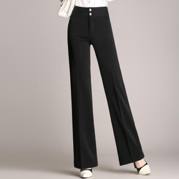 Wide-Leg Casual Trousers for Plus Size Women