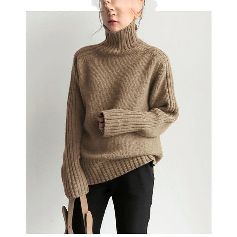 Japan And South Korea's New Turtleneck Knitting Sweater