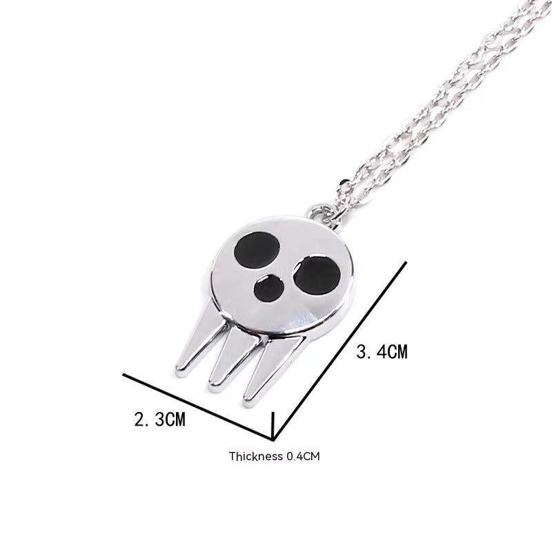 Skull Dark Adjustable Ring Necklace